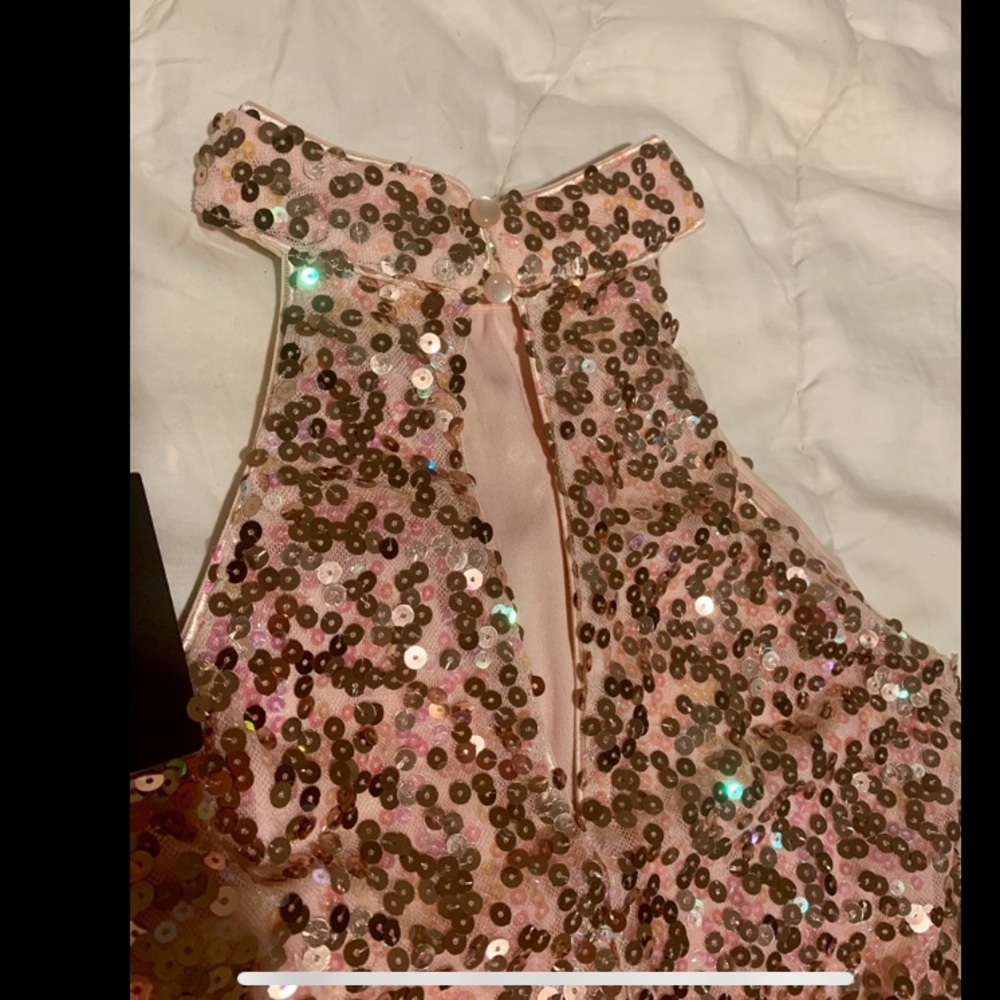 Charlotte Russe sparkly pink cut out dress - Picture 3 of 3
